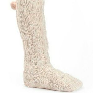 Juicy Couture Knee-High Fuzzy Slippers